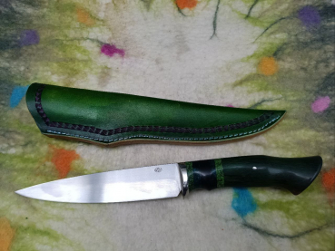 WSW Feststehendes Messer aus Böhler N690 Korkeiche mit Rindsleder Steckscheide